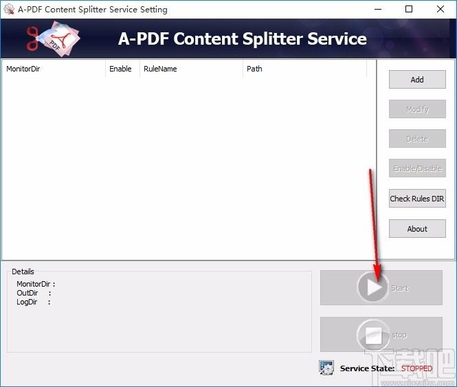 A-PDF Content Splitter Service下载,PDF文件分割软件