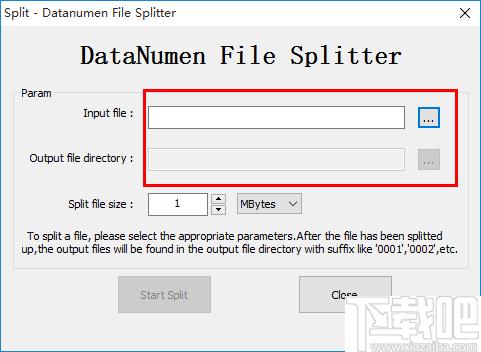 DataNumen File Splitter下载,文件分割,文件合并,文件比较,文件校验