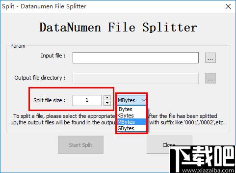 DataNumen File Splitter下载,文件分割,文件合并,文件比较,文件校验