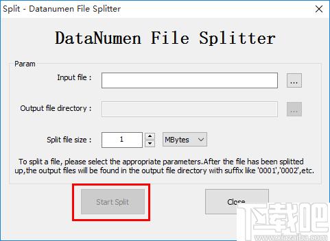 DataNumen File Splitter下载,文件分割,文件合并,文件比较,文件校验